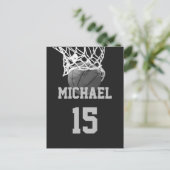 Carte Postale Basket-ball Votre nom (Debout devant)