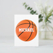 Carte Postale Basket-ball Votre nom (Debout devant)