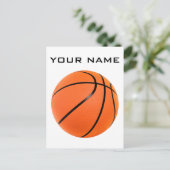 Carte Postale Basket-ball Votre nom (Debout devant)