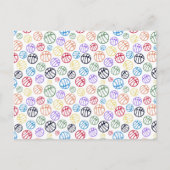 Carte Postale Basket Balls Blue Boy Photo Merci Anniversaire (Dos)