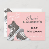 Carte postale Basket bat mitzvah (Devant / Derrière)