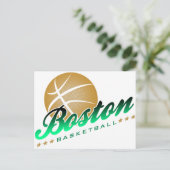 Carte Postale Basket de Boston (Debout devant)