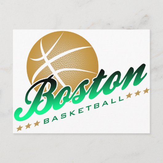 Carte Postale Basket de Boston (Devant)