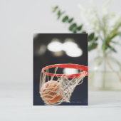 Carte Postale Basket en panier. (Debout devant)