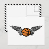 Carte Postale basketball ailé (Devant / Derrière)