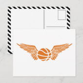 Carte Postale basketball ailé (Devant / Derrière)