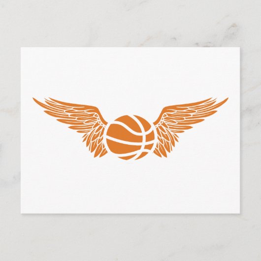 Carte Postale basketball ailé (Devant)