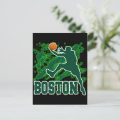 CARTE POSTALE BASKETBALL BOSTON (Debout devant)