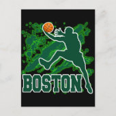 CARTE POSTALE BASKETBALL BOSTON (Devant)