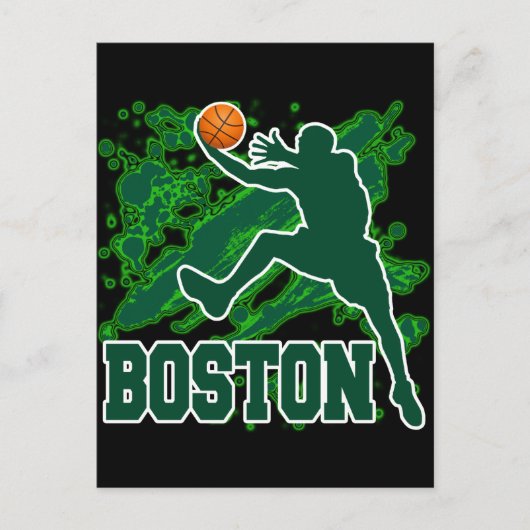 CARTE POSTALE BASKETBALL BOSTON (Devant)