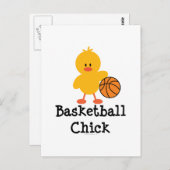 Carte postale Basketball Chick (Devant / Derrière)