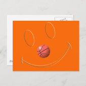 CARTE POSTALE BASKETBALL FACE (Devant / Derrière)