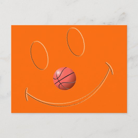 CARTE POSTALE BASKETBALL FACE (Devant)