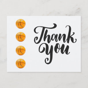 Carte Postale Basketball merci  avec basketball 