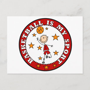 Carte Postale Basketball My Sport Tshirts et cadeaux