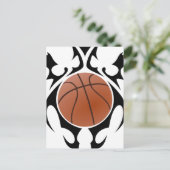 Carte Postale basketball. tribal. (Debout devant)