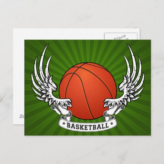 Carte postale Basketball Wings (Devant / Derrière)