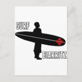 Carte Postale Basque de Surfeur Biarritz (Devant)
