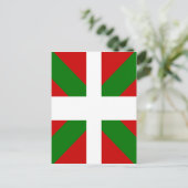 Carte Postale Basque Drapeau de haute qualité (Debout devant)