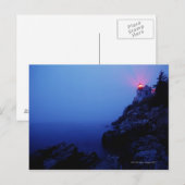 Carte Postale Bass Harbour Head Light, Mount Desert Island, (Devant / Derrière)