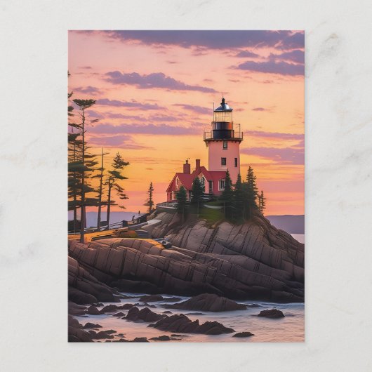 Carte Postale Bass Harbour Head Lighthouse Sunrise (Devant)