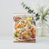 Carte Postale Basse Californie Mexique Tacos de poisson (Debout devant)