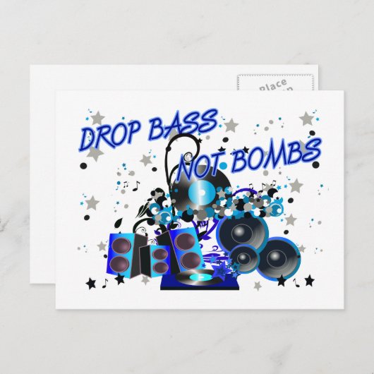 Carte Postale Basse de largage pas les bombes (Devant / Derrière)