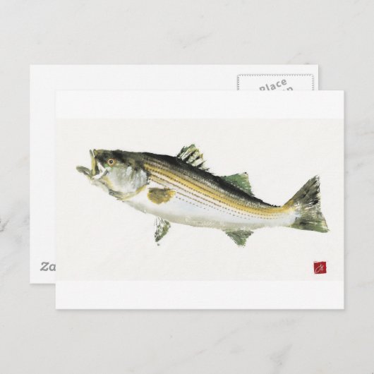 Carte Postale Basse striée (Devant / Derrière)