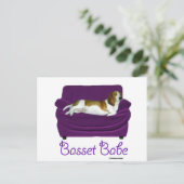 Carte Postale Basset Babe (Debout devant)
