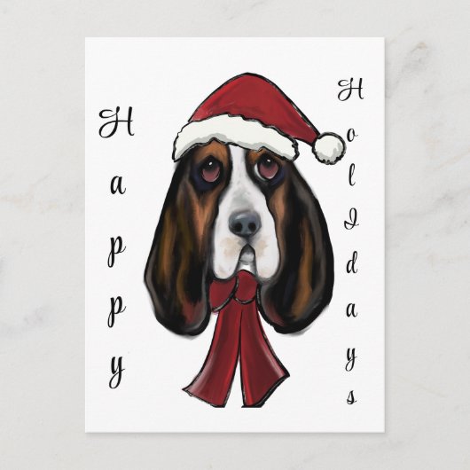 Carte Postale Basset Hound (Devant)