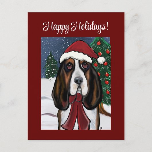 Carte Postale Basset Hound (Devant)