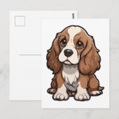 Carte Postale Basset Hound (Devant / Derrière)