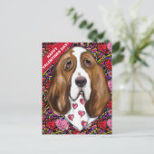 Carte Postale Basset Hound (Debout devant)