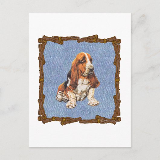 Carte Postale Basset Hound (Devant)