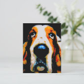 Carte Postale Basset Hound (Debout devant)