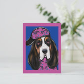 Carte Postale Basset Hound (Debout devant)