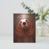Carte Postale Basset Hound Angel (Debout devant)