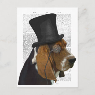 Carte Postale Basset Hound, Hound officiel et Casquette