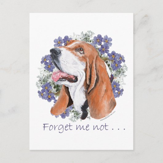 Carte Postale Basset Hound Keeps (Devant)