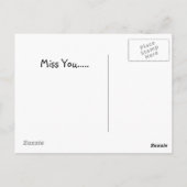 Carte Postale Basset Hound Miss You (Dos)