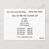 Carte Postale Basset Hound Oars Fléchissant Dans L'Éolien Animau (Dos)