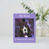 Carte Postale Basset Hound STEAMPUNK (Debout devant)