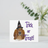 Carte Postale Basset Hound Trick (Debout devant)