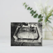 Carte Postale Bassin de pierre et Eau (Debout devant)