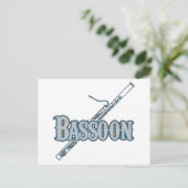 Carte Postale Basson (Debout devant)