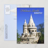 Carte Postale Bastion des pêcheurs, Quartier du Château, Budapes (Devant / Derrière)