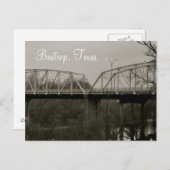 Carte Postale Bastrop Texas Iron Bridge (Devant / Derrière)