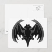Carte Postale Bat Black Inv Le MUSÉE Zazzle Cadeaux (Devant / Derrière)