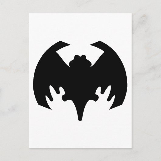 Carte Postale Bat Black Le MUSÉE Zazzle Cadeaux (Devant)