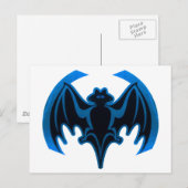 Carte Postale Bat Bleu Le MUSÉE Zazzle Cadeaux (Devant / Derrière)